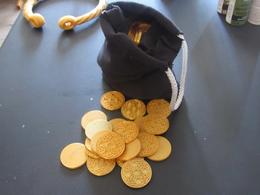 Đồng xu Celtic in 3D - Phụ kiện cosplay và đạo cụ hóa trang đẹp - Image 2