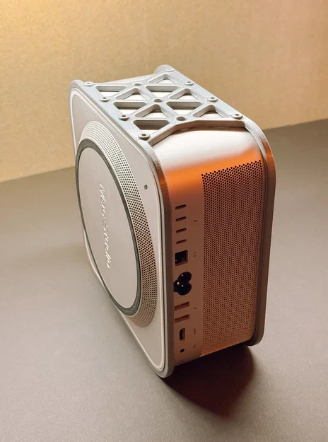 Giá treo lồng ôm sát Mac Studio dưới gầm bàn - Image 6