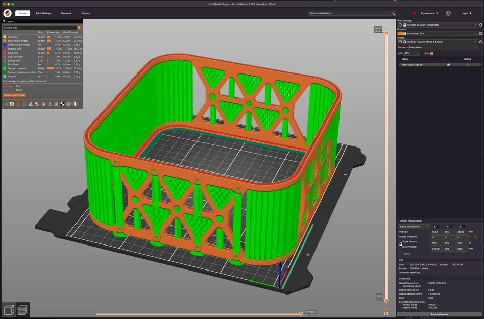 Giá treo lồng ôm sát Mac Studio dưới gầm bàn - Image 11