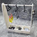 Kệ treo bông tai & trang sức kèm khay để đồ (Storage Rack & Tray) - Thumbnail 2