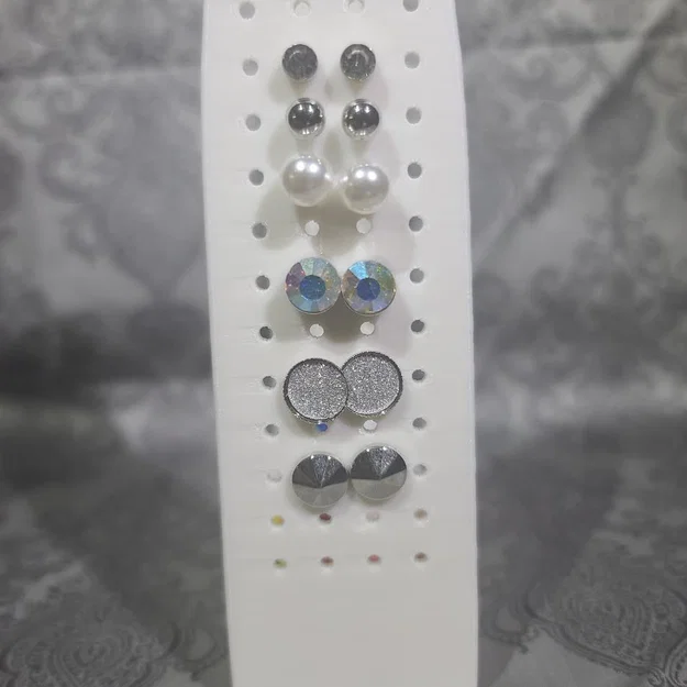 Kệ treo bông tai & trang sức kèm khay để đồ (Storage Rack & Tray) - Image 4