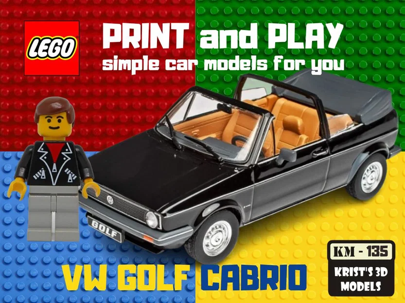 Mô hình in 3D LEGO VW Golf Cabrio - Thỏa sức sáng tạo và lắp ráp - Image 1