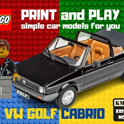 Mô hình in 3D LEGO VW Golf Cabrio - Thỏa sức sáng tạo và lắp ráp