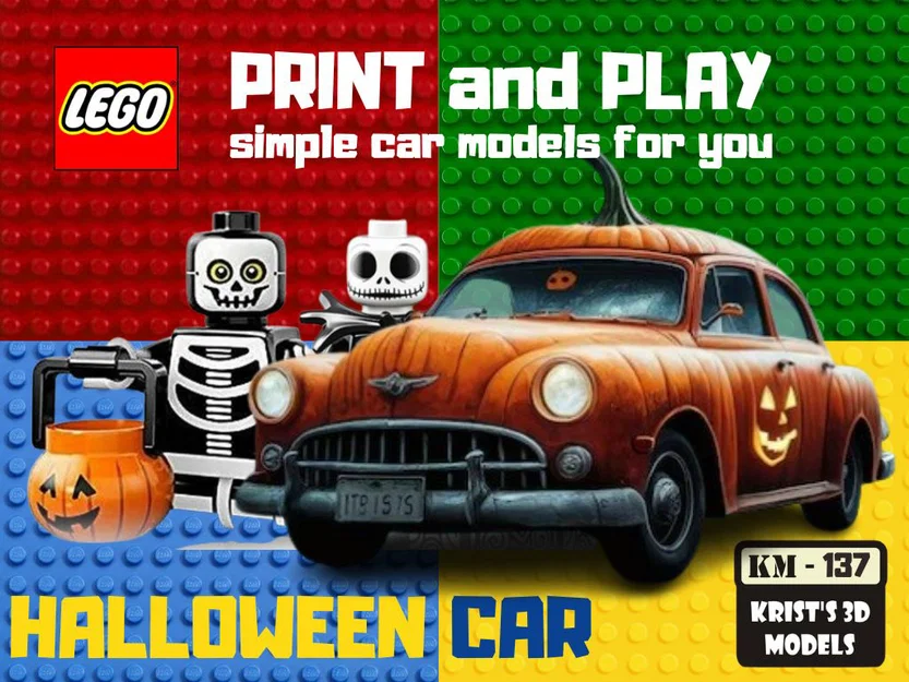 Mô hình xe ô tô LEGO Halloween độc đáo tự in 3D - Image 1