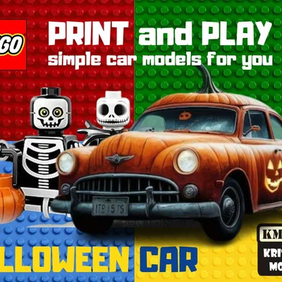 Mô hình xe ô tô LEGO Halloween độc đáo tự in 3D