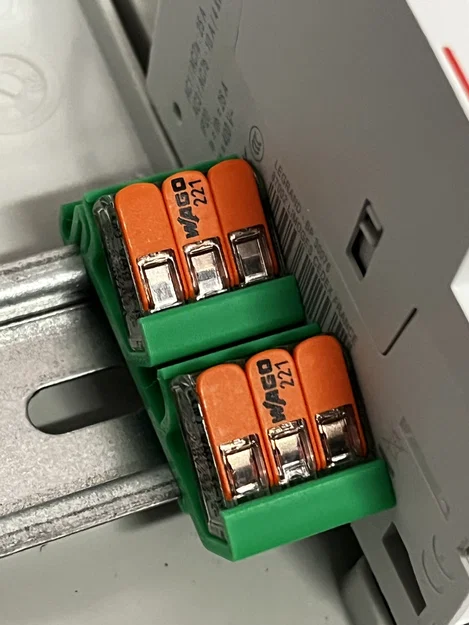 Đế gắn WAGO 221-41x lên thanh ray DIN (DIN Rail Holder) - Image 2