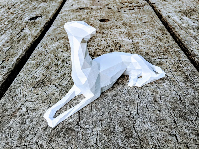 Low Poly Whippet (Chó Whippet phong cách Low Poly) - Image 2