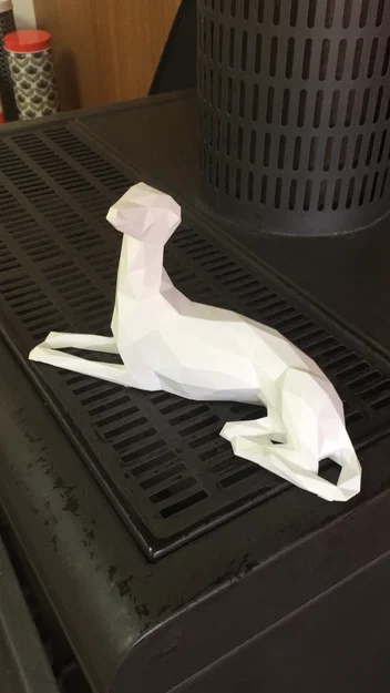 Low Poly Whippet (Chó Whippet phong cách Low Poly) - Image 3