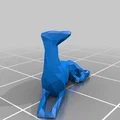 Low Poly Whippet (Chó Whippet phong cách Low Poly) - Thumbnail 5