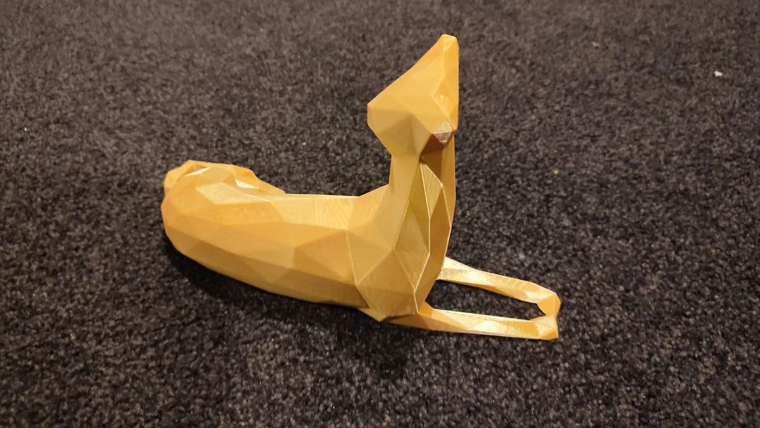 Chó Low Poly – Whippet/Greyhound - Image 2
