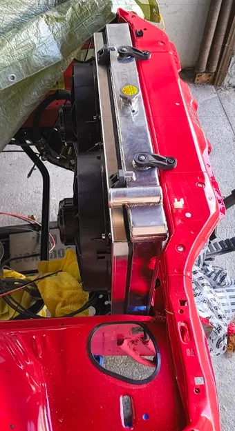 Pat đỡ két nước 3D cho xe Nissan S13, 180SX, 200SX, 240SX - Image 2