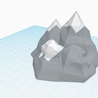 Mô hình núi 3D (Mountain) trang trí bàn làm việc độc đáo