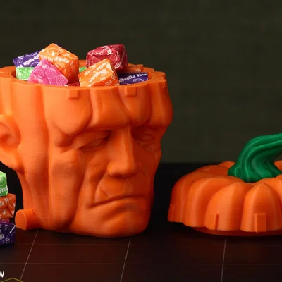 Pumpkinstein – Hộp đựng kẹo bí ngô Frankenstein