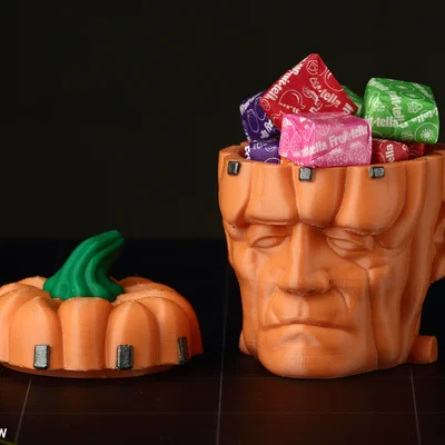 Pumpkinstein – Hộp đựng kẹo bí ngô Frankenstein