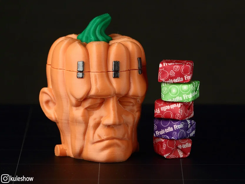Pumpkinstein – Hộp đựng kẹo bí ngô Frankenstein - Image 3