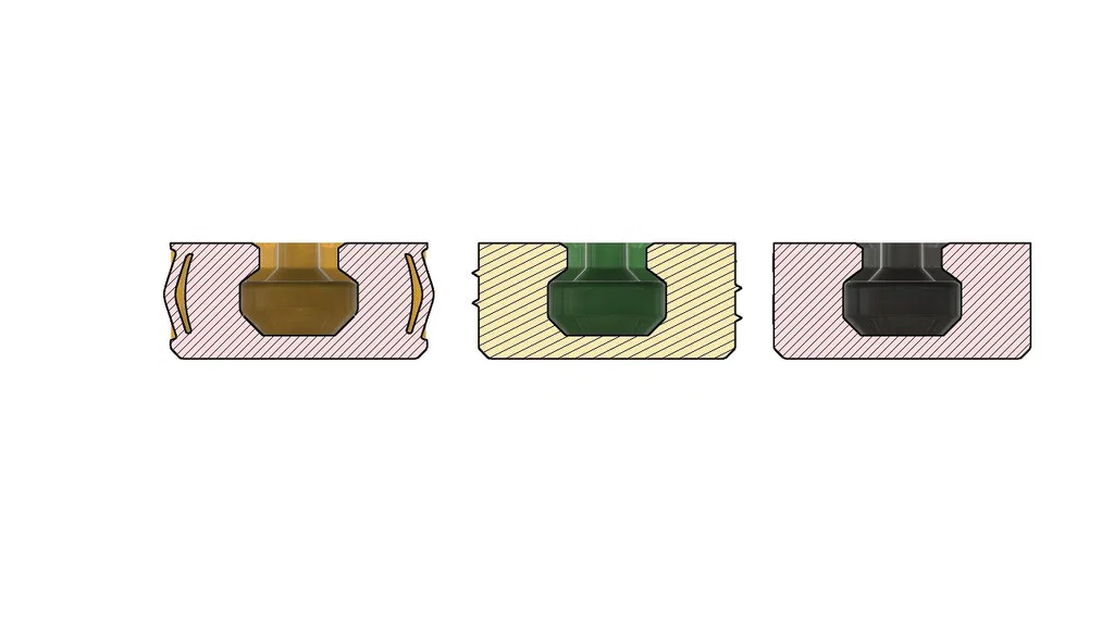Móc treo tủ Keyhole Hanger ẩn tường 20 mm (Cabinet hanger) - Image 6