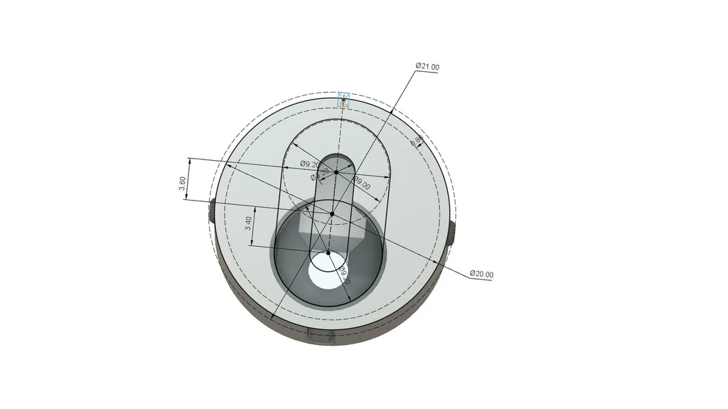 Móc treo tủ Keyhole Hanger ẩn tường 20 mm (Cabinet hanger) - Image 7