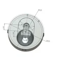 Móc treo tủ Keyhole Hanger ẩn tường 20 mm (Cabinet hanger) - Thumbnail 7