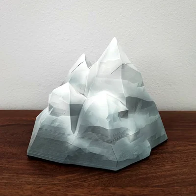 Hộp Đựng Bí Mật Hình Ngọn Núi (Mountain Secret Box) In 3D