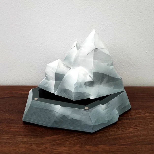 Hộp Đựng Bí Mật Hình Ngọn Núi (Mountain Secret Box) In 3D - Image 2