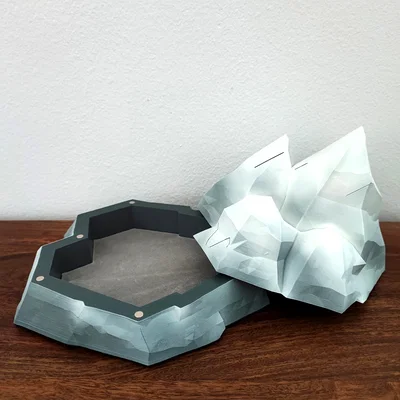Hộp Đựng Bí Mật Hình Ngọn Núi (Mountain Secret Box) In 3D
