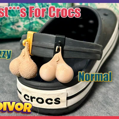 Phụ kiện trang trí độc lạ cho dép Crocs - Mô hình in 3D vui nhộn