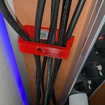 Bộ quản lý dây cáp đơn giản gắn dưới bàn (Under desk simple Cable manager)