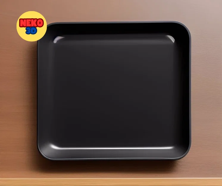 Khay vuông bo góc hiện đại - File in 3D trang trí bàn làm việc - Image 1