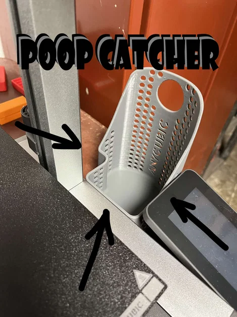 Anycubic Kobra 3 Combo – khay hứng poop cỡ lớn (poop catcher) - Image 1