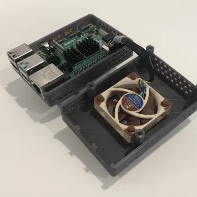 Case quạt cho Raspberry Pi 4 (hỗ trợ RTC)