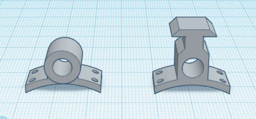 Bộ Combo 1010 Conformal Launch Lug & Rail Button cho Tên lửa mô hình BT-60 - Image 1