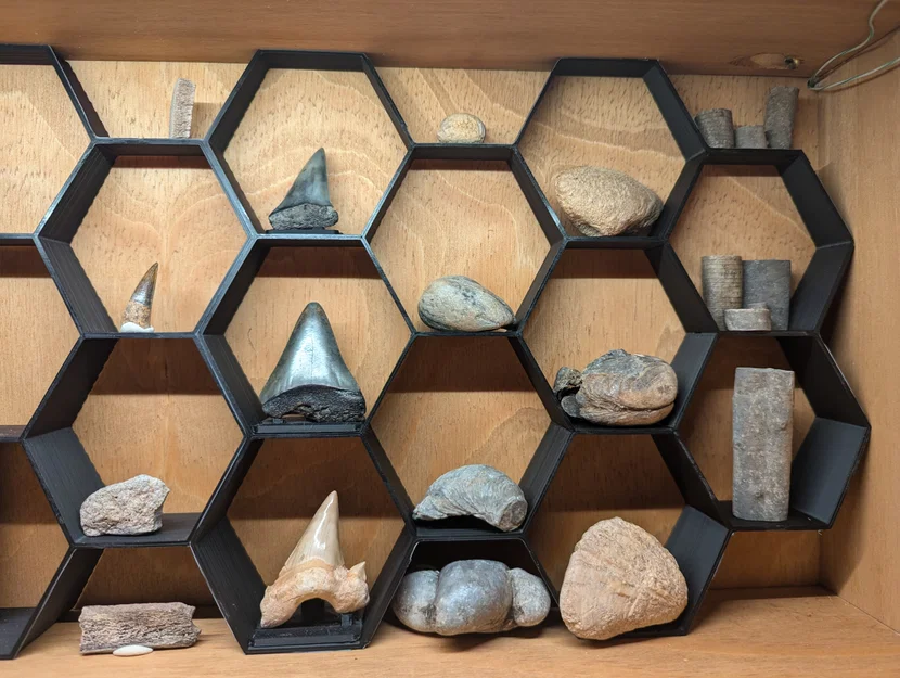 Kệ trưng bày lục giác tuỳ chỉnh (Hexagon display shelves Customisable) - Image 1