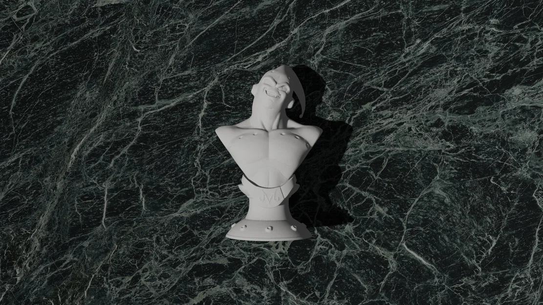 Tượng bán thân Majin Boo (Dragon Ball Z) #29 tối ưu cho in 3D - Image 1