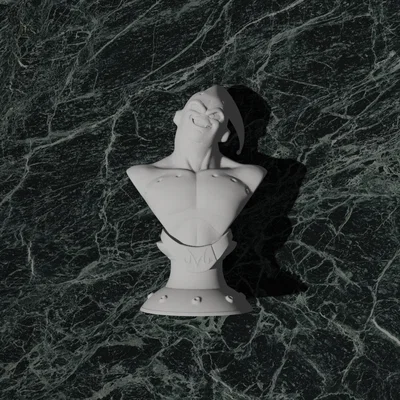 Tượng bán thân Majin Boo (Dragon Ball Z) #29 tối ưu cho in 3D