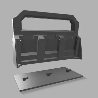 Giá treo và khay xách pin Makita 18V (3 vị trí) tiện lợi