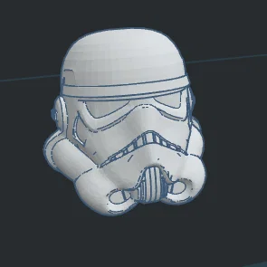 Mô hình Mũ bảo hiểm Stormtrooper in 3D trang trí cực chất