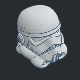 Mô hình Mũ bảo hiểm Stormtrooper in 3D trang trí cực chất