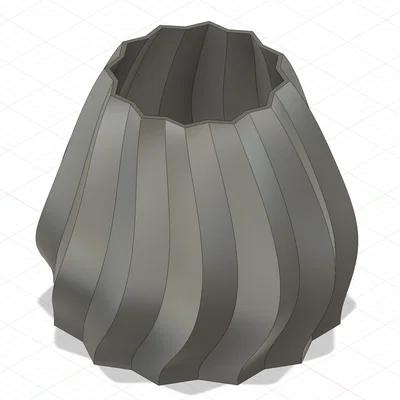 Bình hoa trang trí VASO GT2 hiện đại in 3D
