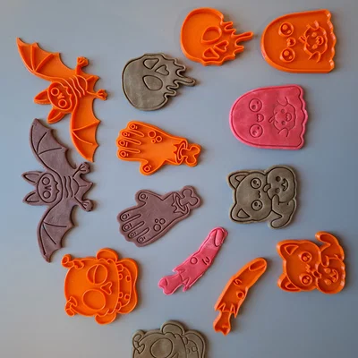 Bộ 7 Khuôn Cắt Bánh Quy Halloween Tự In 3D Độc Đáo