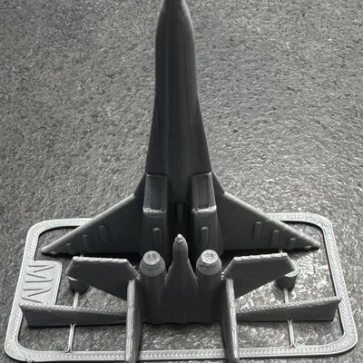 Mô hình lắp ráp máy bay chiến đấu Su-35 (Kit Card) in 3D