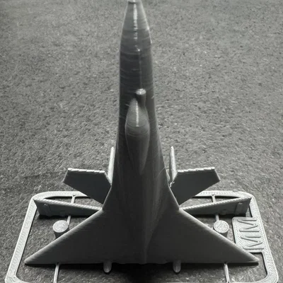 Mô hình lắp ráp máy bay chiến đấu Su-35 (Kit Card) in 3D
