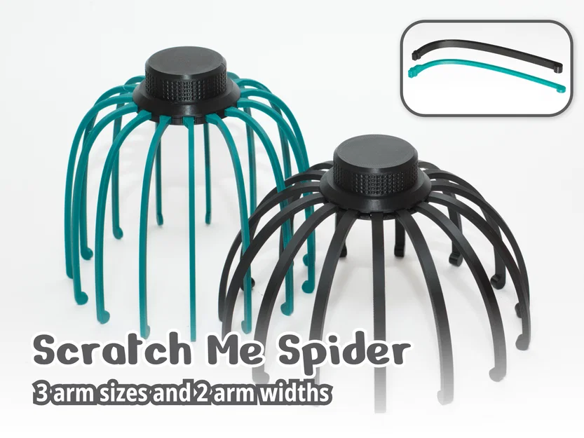 Scratch Me Spider – Đồ gãi đầu hình nhện, tay chỉnh được - Image 1
