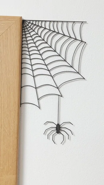 Mô hình mạng nhện và nhện trang trí Halloween in 3D - Image 1