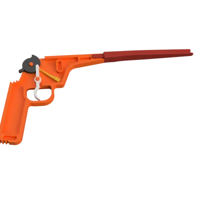 Súng bắn dây thun in 3D (Không cần phần cứng!)