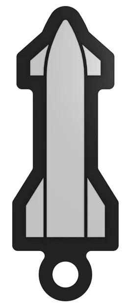 SpaceX Starship-Keychain (Móc khóa/Badge Starship) - Image 4