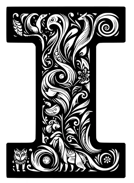 Mô hình chữ cái nghệ thuật 3D Crazy Alphabet: Letter I độc đáo - Image 1