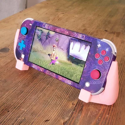 Grip cho Switch Lite - Bản RESIN Đã Pre-supported (In 1 Lần, Không Cần Dán Keo)