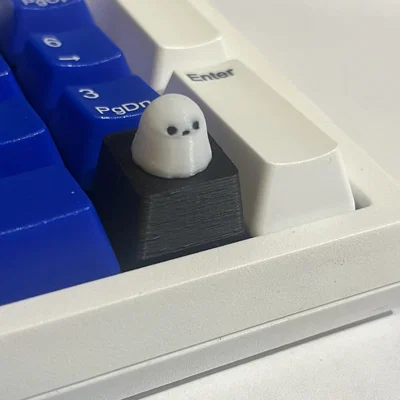 Keycap Bóng Ma (Ghost Keycap) Đáng Yêu Trang Trí Bàn Phím Cơ