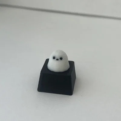 Keycap Bóng Ma (Ghost Keycap) Đáng Yêu Trang Trí Bàn Phím Cơ