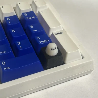 Keycap Bóng Ma (Ghost Keycap) Đáng Yêu Trang Trí Bàn Phím Cơ